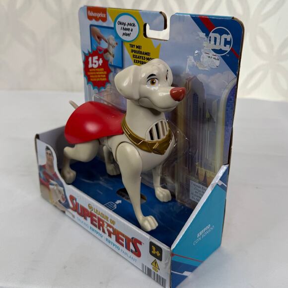 Fisher-Price DC League of Super-Pets Talking Krypto Figure Poseable - Picture 6 of 7